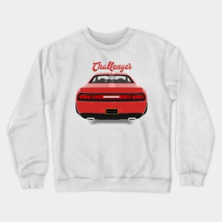 Challenger Drift Red Back Crewneck Sweatshirt